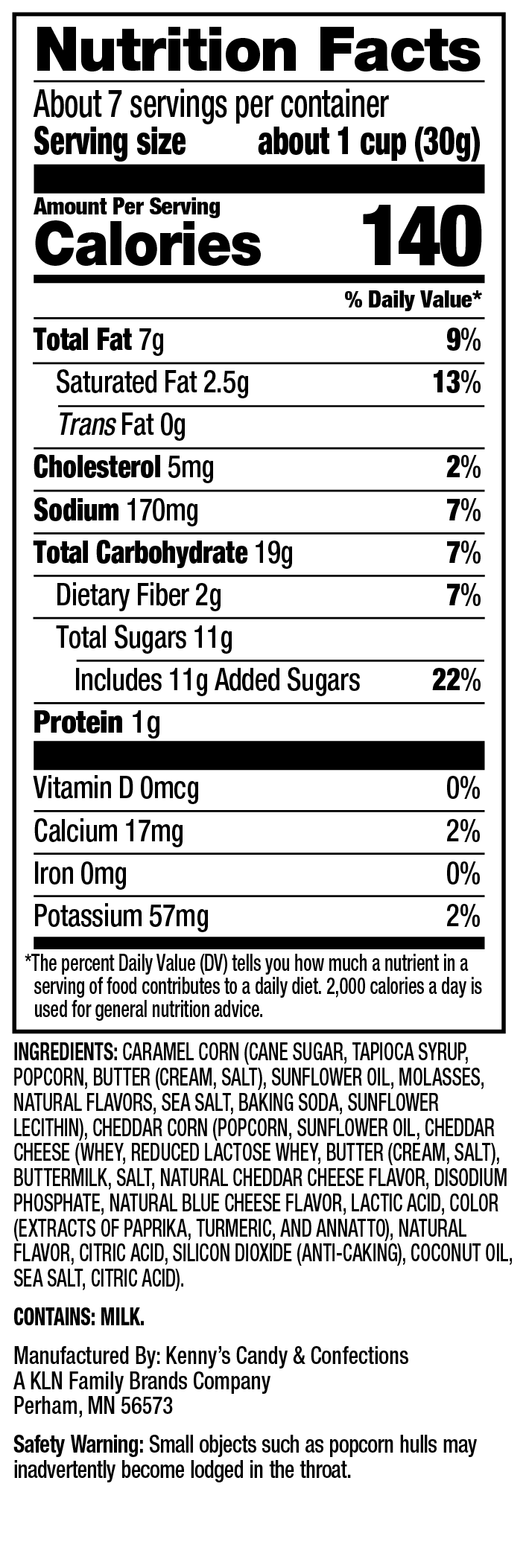Chaos Mix Nutrition Facts