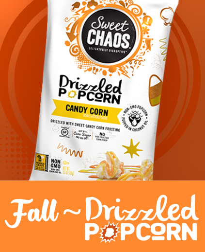 Fall Drizzled Popcorn